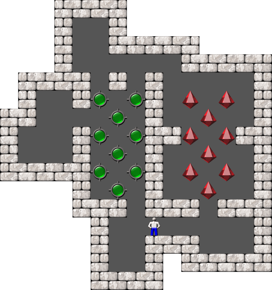 Sokoban Chrysalis Collection 9 level 9